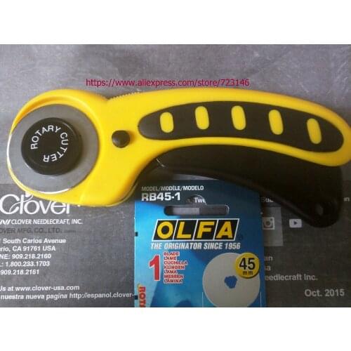 45mm Deluxe Ergonomic Rotary Cutter RUNDSCHNEIDER TAGLIERINA ROTANTE Sewing Quilting Fabric Cutting Craft Tool Blades olfa RB45