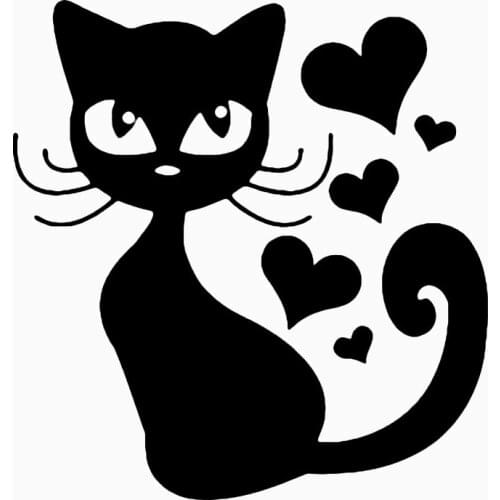 S51613 Various Sizes/Colors Car Stickers Vinyl Decal Cat Animal Motorcycle Decorative Accessories