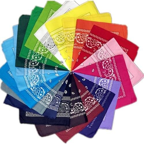 Unisex Paisley Cowboy Bandana Scarf Head Wrap Hair Band Wristband Kerchief