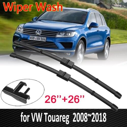 Car Wiper Blade for VW Volkswagen Touareg 7P 7L 2008~2018 Front Windshield Wipers 2010 2011 2012 2015 2016 2017 Car Accessories