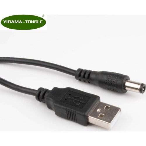 USB to DC Power Plug Barrel Jack 5v Converter Adapter 5.5*2.5mm/5525 5.5/2.1 5.5 x 2.1mm Pole Connector Cable