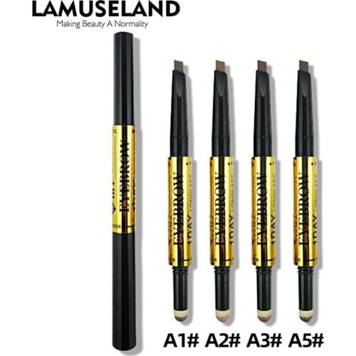 Double-head Fine Eyebrow Pencil Natural Long-lasting Waterproof And Sweat-proof Eyebrow Pencil Eyebrow Pen TSLM1