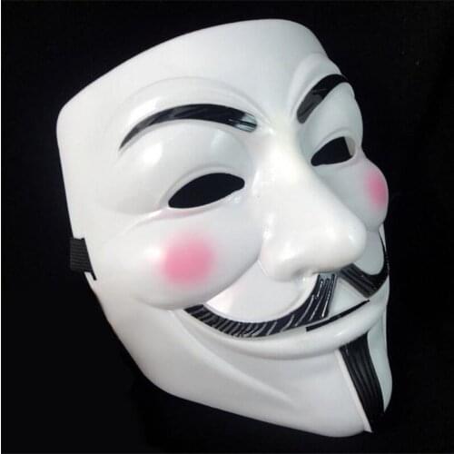 V for Vendetta Mask Halloween Masquerade Scary Party Supplies Cosplay Costume Accessory Props Anonymous Masks