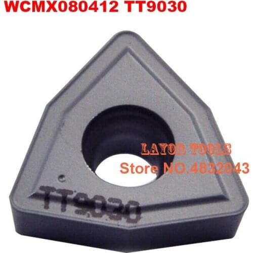 WCMX080412 TT9030, 10pcs Genuine Original Cnc Lathe Dedicated Blade,suitable For Outer Circle, Inner Hole, End