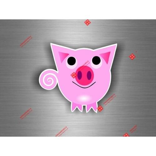 Funny Racing Helmet Stickers Cartoon Pig Sticker Car Auto Moto Tuning Decal Jdm Room Wal Racing Stickers