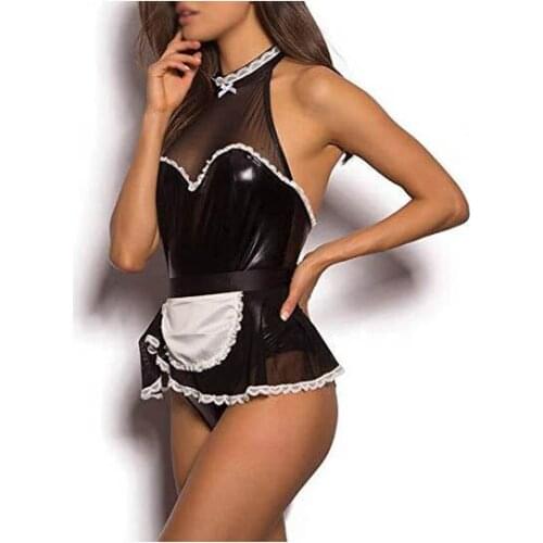 Womens Bra Sexy Lace Perspective One-Piece Sexy Lingerie Black Lace White Edge Embroidery Underwear