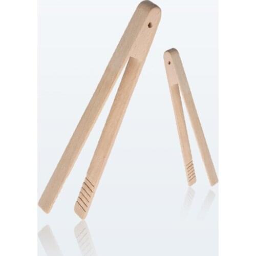2 pcs Wooden clip beech solid wood tableware kitchen utensils