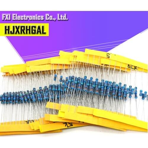 24valuesX10pcs=240pcs 1/4W 0.25W 1% 4.7k-68k Metal Film Resistor component diy kit package new and original
