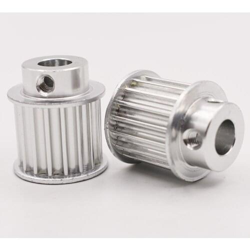 Aluminum Alloy BF Type 5M 16T 16 Teeth 5/6/6.35/7/8/10mm Inner Bore 5mm Pitch 16/21mm Belt Width Synchronous Timing Belt Pulley