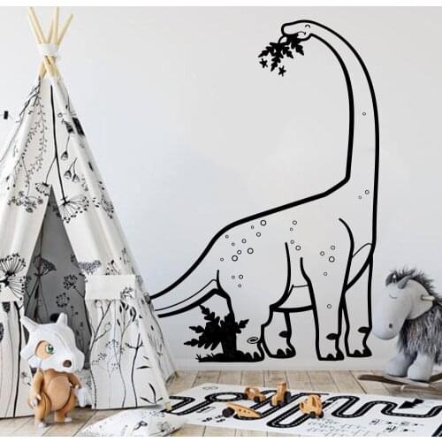 Large Diplodocus Dinosaur Wall Decal Boy Room Nursery Jurassic Park T-Rex Dinosaur Animal Wall Sticker Kids Room Vinyl LW231