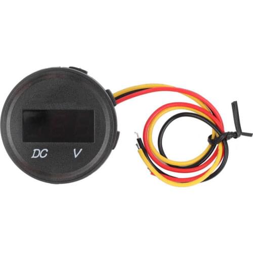 DC 0-100V Digital Voltage Meter Voltmeter LED Panel Display for Car Motorcycle Waterproof