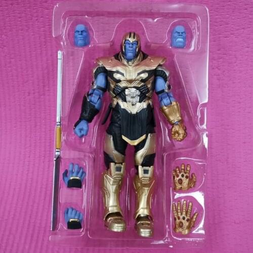Marvel Movie Avengers Endgame Thanos SHF Figure Model Toys Cartoon Action Figure Collectibles PVC Dolls Gift Toys For Childern