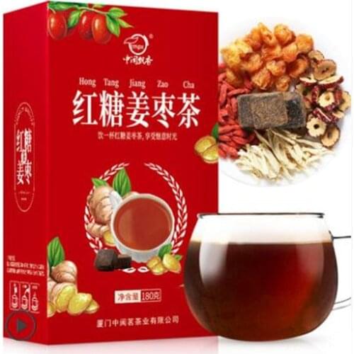 Hot Sale High-quality Brown Sugar Ginger and Jujube Tea 180g/box, Beautify The Skin, Replenish Vitality and Blood, Healthy Body