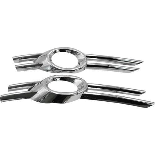 Chrome Bumper Fog Light Lamp Cover Grille Trim Fit for Passat Cc 2009-2011