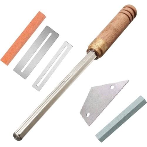 Guitar Fret Crowning File Leveling Tool Grinding Protectors Repair Part Set Guitar Repair Tool Accessories
