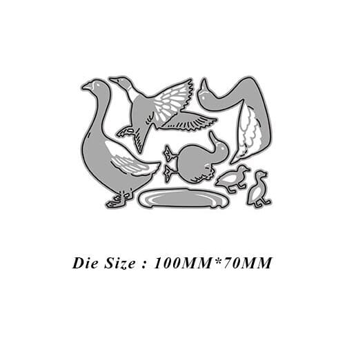 JMCRAFT New Cute Big White Goose Metal Cutting Dies DIY Scrapbook Handmade Paper Craft Metal Steel Template Dies