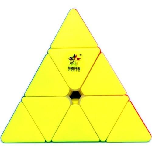 Yuxin Classic pyramid 3x3 magic Cube Professional Speed Cubes Stickerless Puzzle Smooth Toy Cubo magico Children Brain Training