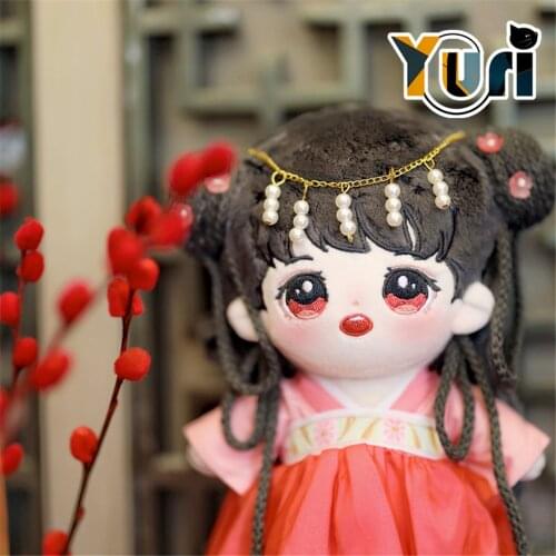 Original Anime No Attributes Idol Star 20cm Antique Plush Braid Doll Body Clothes Suit Figure Toy Cosplay Birthday Gift C MK