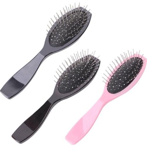 Professional Anti Static Steel Comb Brush For Wig Hair Extensions Training Head
