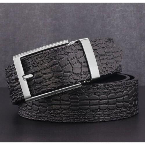 High Quality pin buckle designer belts men Girdle fancy vintage jeans 3.8cm wide genuine leather fashion Cowskin Casual Cowboy