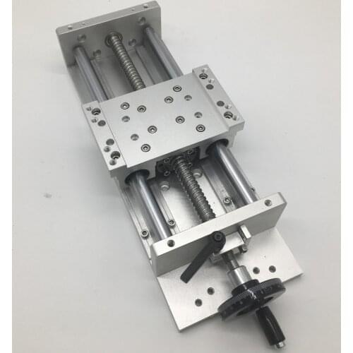 500MM Stroke 20" Manual Sliding Table Heavy Load Precision Slide Linear Stage SFU1605 C7 Ball Screw SBR Guide Platform
