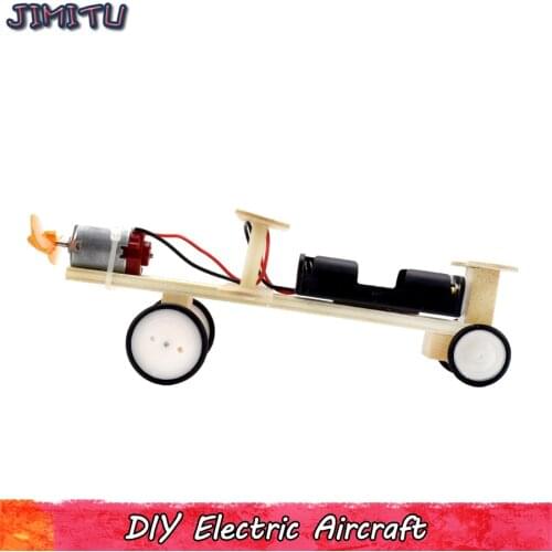 DIY Electric Aircraft Assembly Toy for Boys Science Child Experiment Physics Glider Model Kit Handmade Toy Gifts for Children