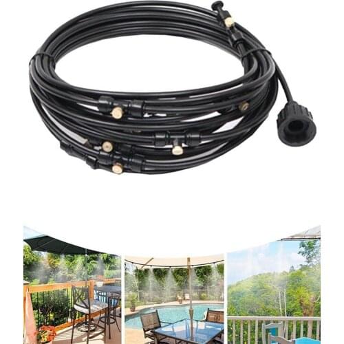 18/15/12/9//6 M Set Atomization Cooling System Outdoor Misting Water Spray Set Cool The External Temperature Up To 20C Or 44F