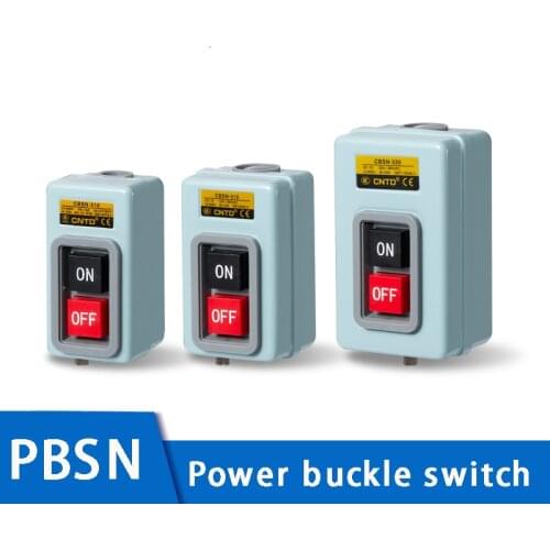 Start Push Button Switch AC220V 380V 3 phase BS211B BS216B BS230B Motor Control Start Stop ON-OFF 3.7KW
