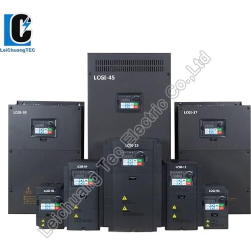 VFD 55KW 3-Phase Motor Control 380VAC Variable Frequency Inverter 50Hz 60Hz