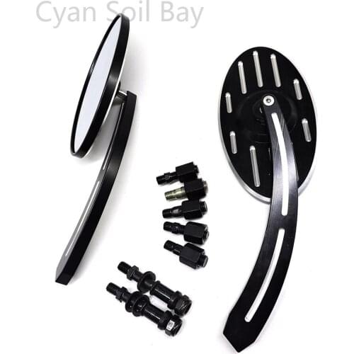 Moto Mirror For Harley Honda Yamaha Suzuki Kawasaki BMW Dacuti Choppers Cruiser Custom Motorcycle 8mm 10mm Rear View Side Mirror