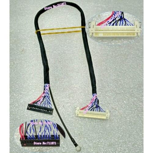 1.0 Pitch 30P LVDS 2ch 8bit FI-X30H FI-X30HL LCD Screen Cable Line 17 19 21.5 22 inch Double 8 30P LCD Screen line Cable wire