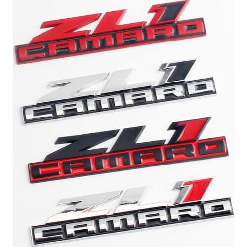1 Pcs 3D Metal ZL1 CAMARO Emblem Badge Decals Car Stickers For Chevrolet Camaro ZL1 Colorado OFF ROAD 4X4 SIERRA GMC Suburban