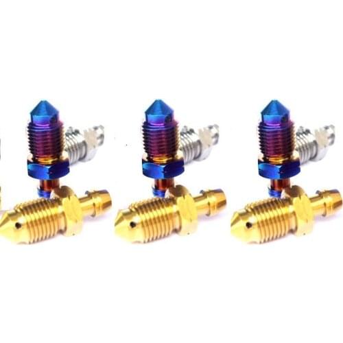 1pcs M8 /M10 Thread Pitch 1.25 Titanium Motorcycle caliper oil discharge screw for Crab abalone caliper