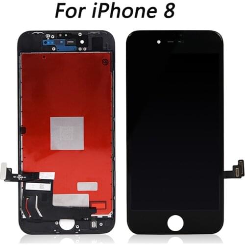 10pcs AAA Display for iPhone 8 LCD iPhone 8 Assembly with Frame Touchscreen Black White