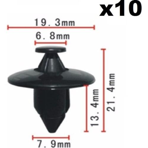 10pcs For Volvo 940 / 960 / C30 / C70 / S40 / S60 / S80 / V50 / V80 OEM Trim Panel Bumper Fascias Fastener Rivet Retainer Clips