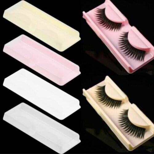 10PCS False Eyelash Storage Packing Box Eyelashes Box Holder Empty Clear Lash Case Reuseable Plastic Lash Storage Eye Lash Tray