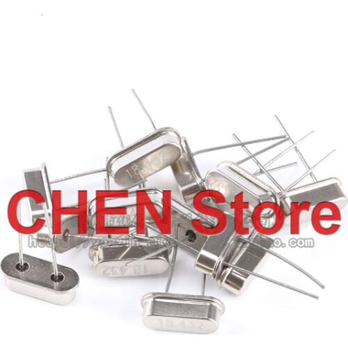 10pcs Passive Crystal Oscillators 18.432MHz 20ppm 20pf 49S 18.432M