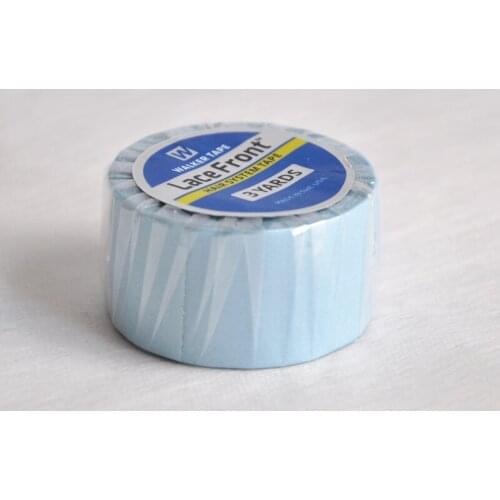2.54cm*3Yards Blue Super Hair Extensions Tape Double-Sided Wig Adhesives Tape For Hair Extensions/Toupee/Lace Wig
