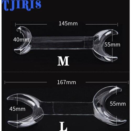 2 Piece Double Head Lip Retractor Intraoral Cheek Lip Retractor Dental Mouths Openers Orthodontic Dentist Tools (Medium+Large)