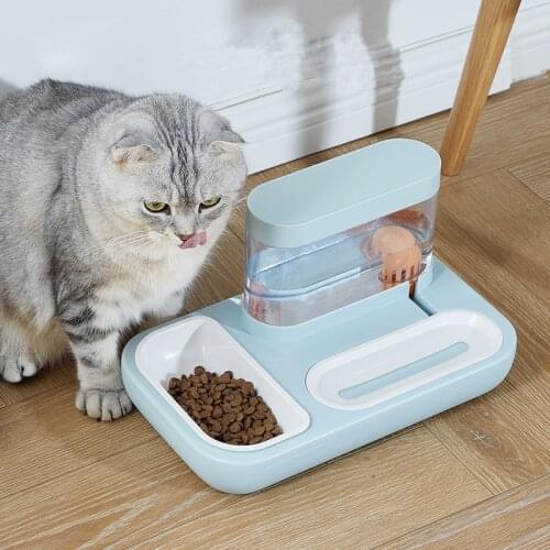 2 Style Pet Cat Bowl Dog for Cats Feeder Bowls Kitten Automatic Drinking Fountain 1.5L Capacity Puppy Feeding Waterer Products