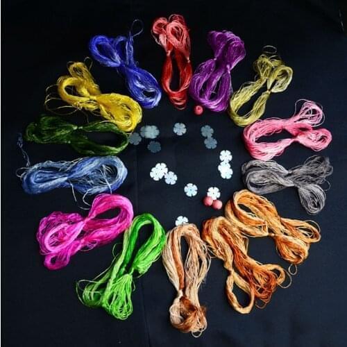 High quality gradient 100% silk embroidery Suzhou embroidery thread silk hand embroidery 14 colors 20meters/ pcs