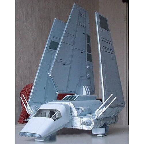 3D Paper Model Spaceships Empire Lambda Shuttle Airplane Handmade Toy