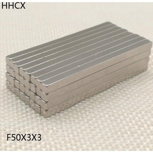 5 10 20 50pcs/lot magnet 50*3*3 N35 Strong NdFeB Rare Earth Magnet 50x3x3 Neodymium Magnets for moto