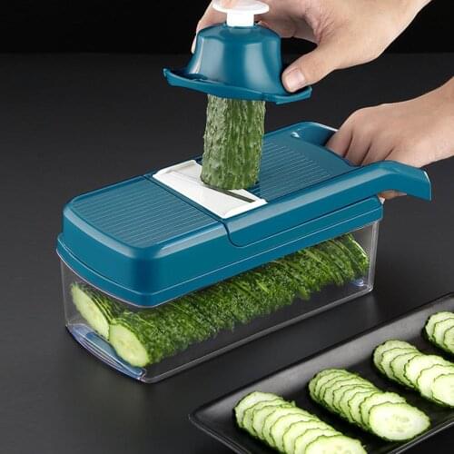 9 In 1 Vegetable Cutter 9 Dicing Blades Slicer Shredder Fruit Peeler Potato Cheese Drain Grater Chopper Kitchen Accessories Tool