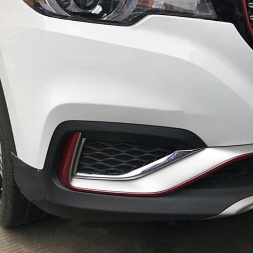 ABS Chrome For MG ZS 2018 accessories LHD Car front fog lamp Light Cover Trim Car Styling 2pcs