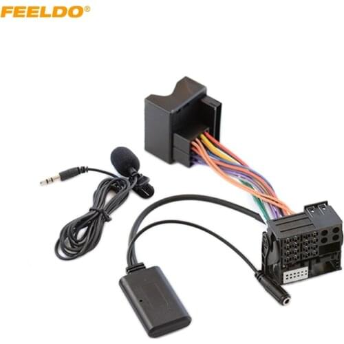 FEELDO Car Bluetooth Module AUX-in Audio MP3 Music Adapter 16Pin Stereo Wire Harness For Volkswagen Passat Touareg Skoda #HQ6784