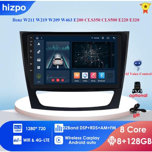 2din Android 10"Car MultiMedia Player GPS Stereo DAB+Radio for Mercedes Benz W211 W219 W209 W463 E200 CLS350 CLS500 E220 E320 4G