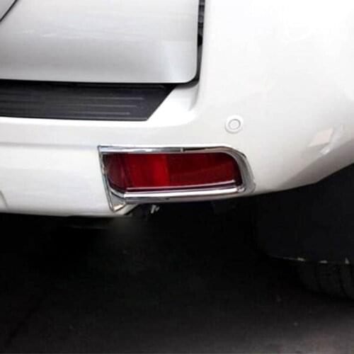 Bbincar 2pcs Chrome Car Front Head Light Lamp Hood Cover Trim Accessories For Toyota Land Cruiser Prado FJ150 2014 2015 2016