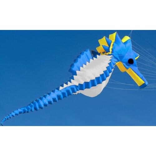Free shipping Seahorse soft kite accessories cartoon factory kite flying outdoor wind sock power pendant surf for adults toy