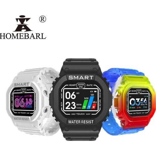 HOMEBARL K16 Colorful Smart Bracelet Band Watch Blood Pressure Heart Rate Monitor Fitness Tracker IP68 Waterproof Smartwatch